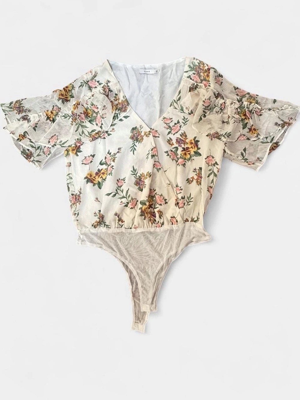 Lush Floral Short Sleeve Bodysuit